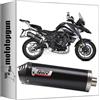 MOTOTOPGUN mivv scarico omologato cat-oem oval inox nero compatibile con benelli trk 702 / x 2023 2024 mototopgun