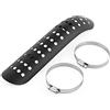 Keenso Copri scudo termico del tubo di scarico del motociclo, Fodero del motociclo universale Scudo termico Scudo termico del cappuccio del tubo di scarico per motocicli, motocicli(Black)