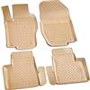 phil trade Recambo Tappetini in gomma 3D compatibili con Mercedes Classe ML W164 | 2005 2011 | Tappetini in gomma | su misura | con bordo | beige