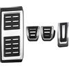 TUANZUN Copri Pedali Auto, Pedaliera Auto Pedali for auto adatti for VW adatti for Golf 7 8 MK7 MK8 adatti for GTI T-cross adatti for T-Roc(MT with Rest)