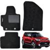 W-Parts SERIE 4 TAPPETI - TAPPETINI IN MOQUETTE NERI PER KIA SOUL DAL 2015 AL 2018