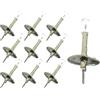 CARALL 10 Pezzi Lampada Alogena 12V Per Auto (H1 12V 55W P14,5S)