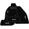 Generico Tappetini compatibili con Alfa Romeo GTV 1994-2005, ricamo Alfa Gtv bandiera Ita, kit tappetini auto personalizzati, set tappeti in moquette, tappeto auto