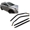 J&J AUTOMOTIVE HEKO Deflettori per Toyota Rav4 4 2012-2018, 4 pezzi | 4 deflettori HEKO per Toyota Rav4 4, PMMA 3 mm, fumé, canale del finestrino.