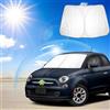 Ruiya Compatibile con Fiat 500 Abarth 595 2017-2024 Parasole per parabrezza Auto, Parasole per la Parabrezza Anteriore protezione dai raggi UV Abarth 595 accessori Copertura per parabrezza