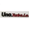 AUTOFORNITURE ITALIA LOGO SCRITTA STEMMA FREGIO POSTERIORE PER UNO TURBO I.E