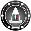 AZgraphishop PROTEZIONE TAPPO BENZINA RESINA 3D COMPATIBILE CON DUCATI MULTISTRADA 1200 FM-1009 (Grigio)