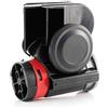 24/7 Auto Clacson nero 12 V 139 dB con compressore d'aria integrato + relè per auto, camion, trattore, barca, autobus