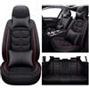 Generic Coprisedili Auto Universale per Ford Puma ST-Line X 2020-2024, Coprisedile Auto Anteriore, Pelle Impermeabile Traspirante Protezioni Set Completo Copri-Sedile Intern，Look Completo Ed Elegante(Color:Bl