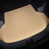 WENGONG Auto Tappetino per Bagagliaio per Porsche Cayman 987 Coupe, AntiGraffio Baule Tappeto Protettivo Interni Interni Accessori,Beige