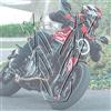 labelbike - Adesivo 3D Moto Paraserbatoio Protezione e Decorazione in Resina compatibile con Ducati Monster 696 - Trasparente