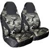 MIZHIMI Coprisedili anteriori universali per Jeep Wrangler JL/JK/TJ/YJ a 2 porte e 4 porte, per sedili anteriori con schienale alto, con organizer multitasche per riporre oggetti