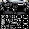 Generic Toworldit Set di 31 Pezzi Accessori Interni in ABS Copertura Decorativa per Cruscotto Adesivi Compatibili con Jeep Renegade 2015-2020 (Bianco)
