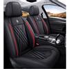 DINGQINGYUN Auto Set Coprisedili Per Volkswagen Amarok 2010-2026, Impermeabile Coprisedili Universale, Set Coprisedile Anteriori E Posteriori Pelle Set Coprisedili Protezioni(D(Dark Red))