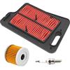 Road Passion 13781-05H00-000 Filtro Aria + Filtro Olio + Candele di accensione Kit Compatibile con SUZUKI AN400 AN 400 BURGMAN 2007 2008 209 2010 2011 2012 2013 2014 2015