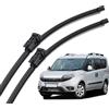 Generic Spazzole Tergicristallo Anteriori LHD Per Fiat Doblò Doblo 2 Cargo 263 2010-2021, Parabrezza, Finestrini, 24''+16''