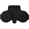 Gcerfby Clip di occhiali per visiera per auto, clip per gancio di occhiali da sole auto, supporto per occhiali da occhio in pelle, 16 x 10 cm, facile da installare, portatile per interni automobilistici autom