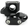 EQAUHYB Moto Riser Manubrio Compatibile con Moto per Guzzi V7 2014-2024 per V85 TT 2020-2024 Manubrio Riser Moto Manubrio Aumento Morsetto Accessori(Black)