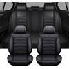 YXUO Coprisedili Auto per MG HS 2024 Soft Confortevole Traspirante Protezione Sedili Cinque Posti Protezione Sedile Accessori Auto