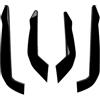 SIFUSM Labbro Paraurti Anteriore Per Ford Per Focus St/ST-line MK4 2018 2019 2020 2021 Paraurti Anteriore Canard Splitter Spoiler Air Knife Cover Trim(Glossy Black)