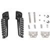 Three T Pedane posteriori per moto Three T Poggiapiedi per Kawasaki Ninja ZX6R 1998-2013, ZX10R 2004-2013, ZX12R 2000-2006, ZX14R 2006-2013, Z750 2004-2012, Z1000 2003-2013, Nero