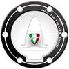 AZgraphishop PROTEZIONE TAPPO BENZINA RESINA 3D COMPATIBILE CON DUCATI MULTISTRADA 1200 FM-1009 (Bianco)