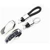 YUWATON Portachiavi auto chiave custodia per Cayenne Macan Panamera modelli chiave mano corda intrecciata portachiavi TPU auto telecomando di decorazione, silver