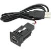 CMJAHU Adatto for VW Golf 6 Jetta MK5 EOS Scirocco Touran Caricabatterie rapido for Auto Audio Radio U-Disk Flash QC3.0 Adattatore di Ingresso USB