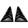 Startbuymore Copertura per persiana laterale per Ford Fiesta 2018 2024 modelli (nero lucido)