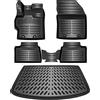 ELMASLINE 3D Tappetini Gomma e Vasca Baule per Toyota Yaris 2020-2026 | Compatibile solo con i modelli ibridi!! | Il cassone non è compatibile con i modelli Cross!! | Tappetini Auto