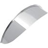 GZM Visiera Plain Cromata Visor Peak Motorcycle Headlight 7 (17,7 cm circa) Large Faro Moto Centrale Anteriore