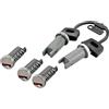 Generico Set Serrature Completo per V e s p a PK 50-125 XL - Kit 5 Cilindretti con 2 Chiavi - Ricambio OEM 196467 - Per Bauletto, Sterzo e Sella