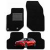 OFFICINE MILANO IL TUO STILE IN AUTO. 4 Tappetini in Moquette per Opel Corsa F e Peugeot 208 Compatibile con Modelli dal 2019, Fondo Antiscivolo con Battitacco in PVC - Alta Qualità - Made in Italy - OFFICINE MILANO