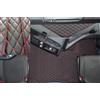 Generic Tappetini per Renault Serie T - Tappetini per pavimento piatto - Nero/Rosso