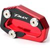 CCYYMOWOK supporto cavalletto laterale per YAMAHA TMAX 530 SX DX 2017 2018 2019 tmax560 2020 2021 2022 (rosso)