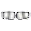 Tjxtixle Griglie Radiatori Per BMW Serie 3 E46 Per M3 Per Coupe Per Cabriolet 1999-2002 Pre-LCI 2 Porte Griglie Griglia A Doppio Rene Paraurti Anteriore In Griglia Del Paraurti
