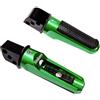 Sinkees Pedane Moto Poggiapiedi Passeggero Posteriore Accessori per Ninja 400/ABS 2018-2021 per ZX-10R 2004-2021 per Z650 2017-2021 per Z900 ABS 2017-2021 (Verde)