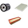 AOQ ORIGINAL QUALITY AOQ - KIT TAGLIANDO 3 FILTRI COMPATIBILE CON FIAT PANDA (312) 1.2 51KW 69PS LPG