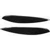 XGOUGUAAU 2 pezzi di ricambio per faro sopracciglio sinistro destro ABS per Smart 453 Fortwo Forfour 2015-2020, rivestimento faro auto, palpebra resistente con nastro biadesivo, lui (Nero lucido)