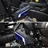 labelbike Adesivi 3D Moto Battitacco Compatibile con Suzuki | V-Strom 800DE 2023, Laterale Protezione in Resina, Antigraffio, Decorazione, Blu, Made in Italy