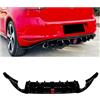 IDENUONA Diffusore per paraurti posteriore per auto Volkswagen Golf 7 MK7 Bodykit Nero lucido