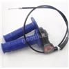 HuoPu, comando gas rapido a 1/4 di giro, con cavi inclusi, colore: blu, per pit bike, dirt bike e quad ATV