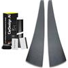 CAVERZ CarDesign AI Pellicola Protettiva Rivestimento del Montante B/C Esterno per Mercedes SLK R171 2004-2014 (3 Porte, Roadster): Copertura Sinistra/Destra Anteriore/Porta Posteriore (Design in Carbonio)