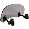 Sinkees Spoiler Universale per Moto in Acrilico Deflettore del Parabrezza Clamp-on Profilo Alare Regolabile per Yamaha per Kawasaki per Ducati (Fumo)