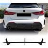 AUSMILA Kit labbro diffusore paraurti posteriore per BMW Serie 1 F40 M Sport 2019-2024 2023 nero