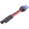 Asudaro Connettore Adattatore SAE, Spina Adattatore SAE 10 AWG 15 cm / 6 Pollici Connettore per Cavo di Prolunga SAE Cavo per Batteria Solare Cavo da Spina SAE a Cavo di Alimentazione Femmina EC5