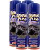 FEI FAN Detergente Spray Diamant PLAST Satin, Pulisce e Protegge Creando Un Effetto Satinato su Cruscotti e Plastiche 500ml (4 Spray)
