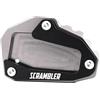 HHRDYY Moto Piastra Cavalletto Supporto Per Cavalletto Laterale Per Ducati Scrambler Icon Dark Full Throttle Scrambler 1100 800 Desert Sled(Titanio)