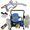 AMUR Pompa Diesel 230 Volt - Diesel Power 2 - Pompa Carburante BIODIESEL con ugello in Alluminio, contatore, Tubo Flessibile, Parti di Collegamento e valvola di ritegno in Ottone di Alta qualità