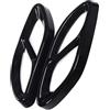 QUNWETX Copri marmitta Copri Trim 1 Paio Di Terminali Scarico Per Auto Gola Telaio Uscita Marmitta Paraurti Tubo Copertura Punta Compatibile Con Benz Per Classe A W176 2016 2017(Black)